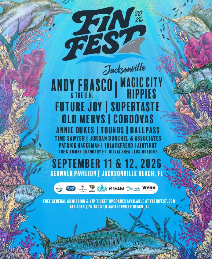 PlanetRadioJax's tweet photo. 🎶🌴 FREE music. Ocean vibes. Family fun.

Don't miss Florida Fin Fest at the Sea Walk Pavilion in Jacksonville Beach on September 11 &amp; 12!

🌊  🍔  🐠 🌎
🎟️ FREE to attend | VIP tickets on sale now! https://t.co/rv2JEAL5ZI