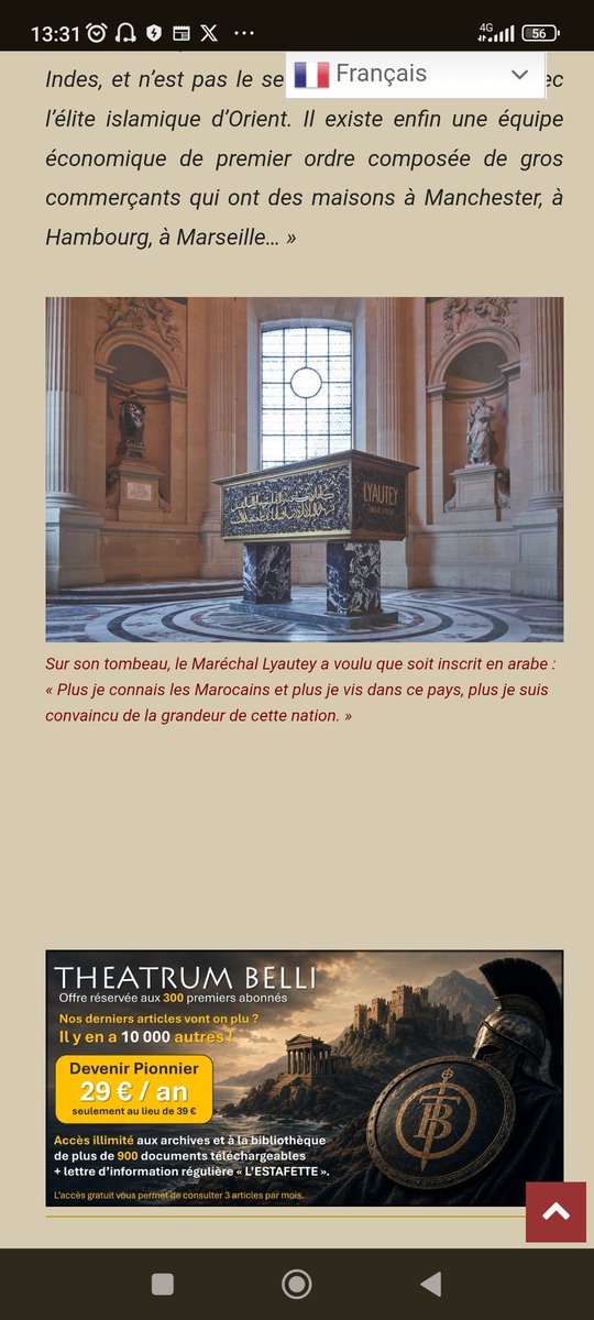 NeijiBe's tweet photo. @JulienMasriD @HistoireSav Puisqu'on en est à poster des blogs, voilà ce que disait Lyautey que tu désignerais comme étant un "gwar". https://t.co/tTWZzvgyuK