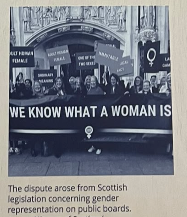 MForstater's tweet photo. New exhibition @UKSupremeCourt The Law and Us 

Featuring @ForWomenScot 💜💜💜

https://t.co/evkZ8H18H6 https://t.co/4TSvniha3T
