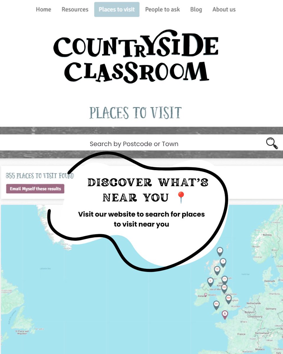 CountryClassrm's tweet photo. Make family days out more meaningful! 💚
From farm visits to nature trails, our Places to Visit section is packed with ideas that bring the countryside to life and inspire children to learn about food, farming and the environment.🌿

Check it out now: https://t.co/n8wWaNiQHM https://t.co/EcK8wqYhZf