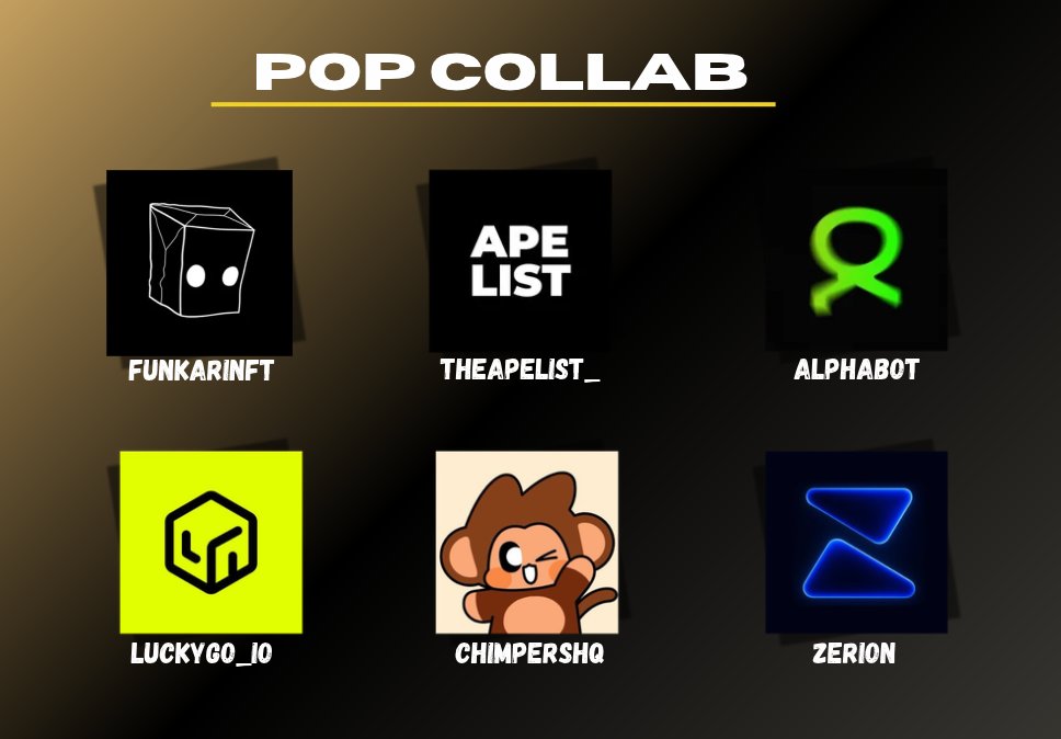 ProofOfPotato's tweet photo. POP COLLABS ARE CLOSED 

Here’s a sneak peek at some of the collabs we’ve 
locked in 

One last raffle before we wrap things up:

Retweet &amp; Drop your wallet for 3 winners

Final checker runs tomorrow.

May Your Potato Be Proven🥔 https://t.co/jPCtH4ogZZ