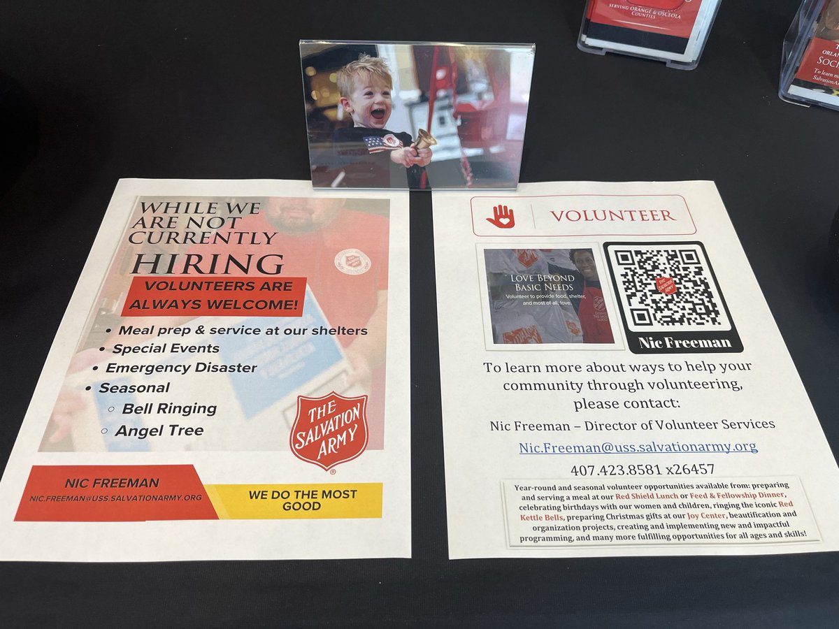 salarmyorlando's tweet photo. We’re here at Hire Palooza 2026 at the Kia Center - stop by booth #14! #HP2026 #Doingthemostgood https://t.co/bkOv74bRag