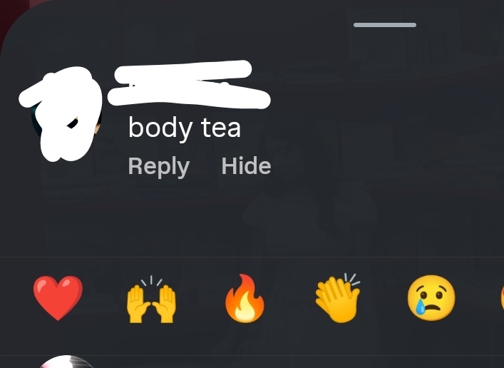 Tinastarvess's tweet photo. My ex bsf who bullied me throughout high school for being fat and called me a fat bitch as a praise commented this on my story today😭😭😭😭 https://t.co/h5FP4dB3ev