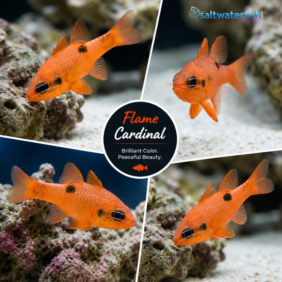 Add a Splash of Color to Your Reef! Meet the Flame Cardinal — vibrant ...
