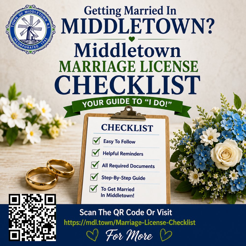 Middletown411's tweet photo. Aquidneck Island is one of the top wedding locations anywhere. Click https://t.co/1ORcJbJTzI for our #MiddletownRI Marriage License Checklist to help things go smoothly when applying for a license for your big day. https://t.co/BJ6zbnj7pD