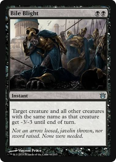itzfabby_'s tweet photo. I've been playing a lot of 2015 Standard recently and it's got me thinking. How come Bile Blight doesn't see more play in Pioneer? It seems really strong to me given the state of the format. https://t.co/FiM6eH57Hy