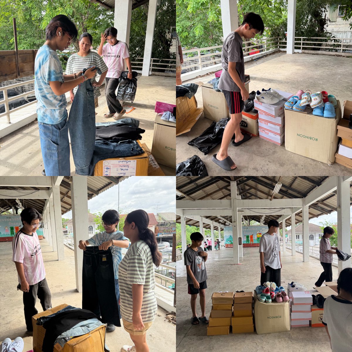 ss_aallyy's tweet photo. เมื่อเดือนก่อนๆ ต้นหลิวมีงานที่สกลนครและหาดใหญ่ จึงมีของที่พวกเราซื้อมาไว้เป็นจำนวนมาก พวกเราเลยมีโอกาสได้นำสิ่งของเหล่านี้ไปบริจาคให้กับเด็กๆและครอบครัวในนามของต้นหลิว เมธาพัฒน์ พวกเรารู้สึกดีใจมากที่ได้รู้ว่าเด็กๆมีความสุขมากๆเมื่อได้รับรองเท้าและชุดใหม่ หวังว่าจะเป็นอีกหนึ่งความสุขของเด็กๆทุกคนนะคับ🤍 @tonliew_mtp 

FB: https://t.co/tFHIofkeHS
IG: https://t.co/9jShh0D2Oz

#tonliewmtp