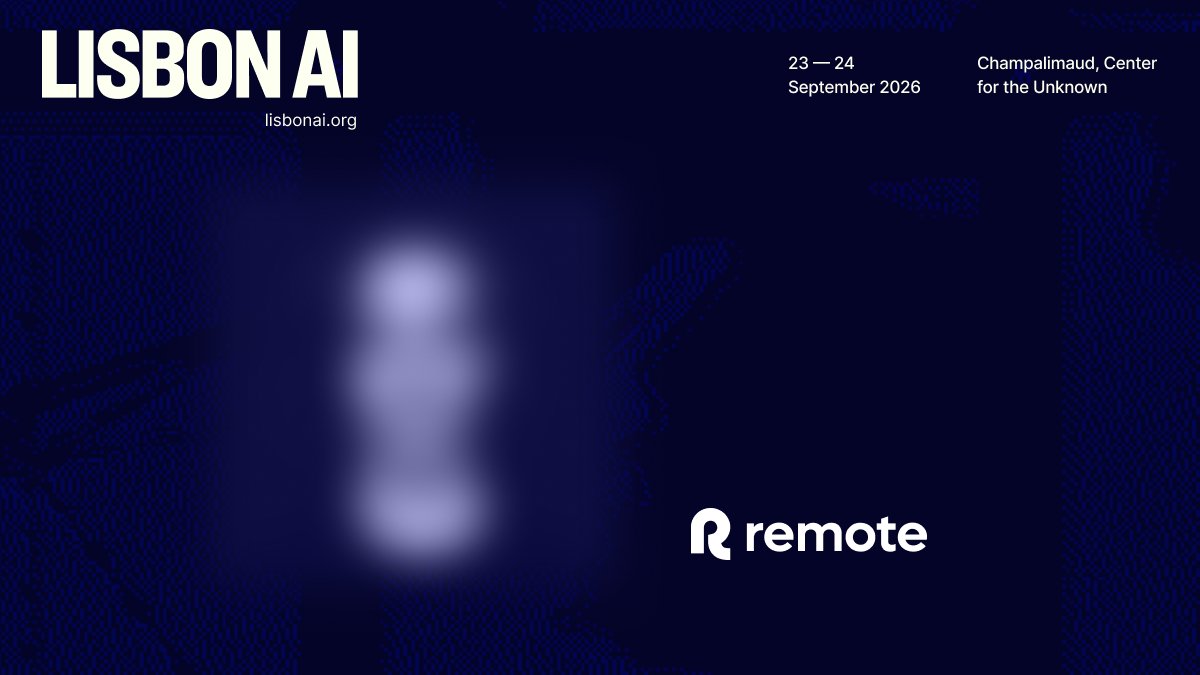 lisbonai_'s tweet photo. A founder who built a $3B company out of Lisbon is coming to the Lisbon AI stage.

He built the legal and payroll infrastructure to hire anyone across 160+ countries, then rebuilt their own company around AI so completely that a three-person team now runs IT for two thousand people.

Tomorrow, we announce the engineer behind @remote.