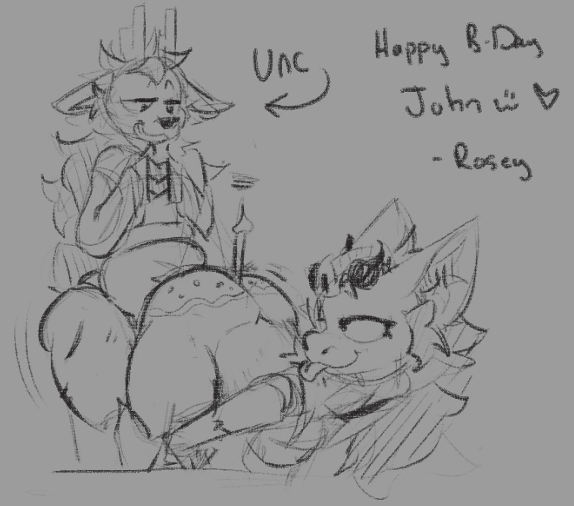SillyestJohn's tweet photo. I have so many amazing friends and I cant thank everyone enough for the birthday wishes yesterday, you all made my day very special and I cant thank you enough <3 (@Sillymarc/on bsky is the fat ass in the animation

🎨 @Adan_Sin_  , @roserdoser @Esrayo9 @VoxAardwolf https://t.co/M8sQn25NoQ