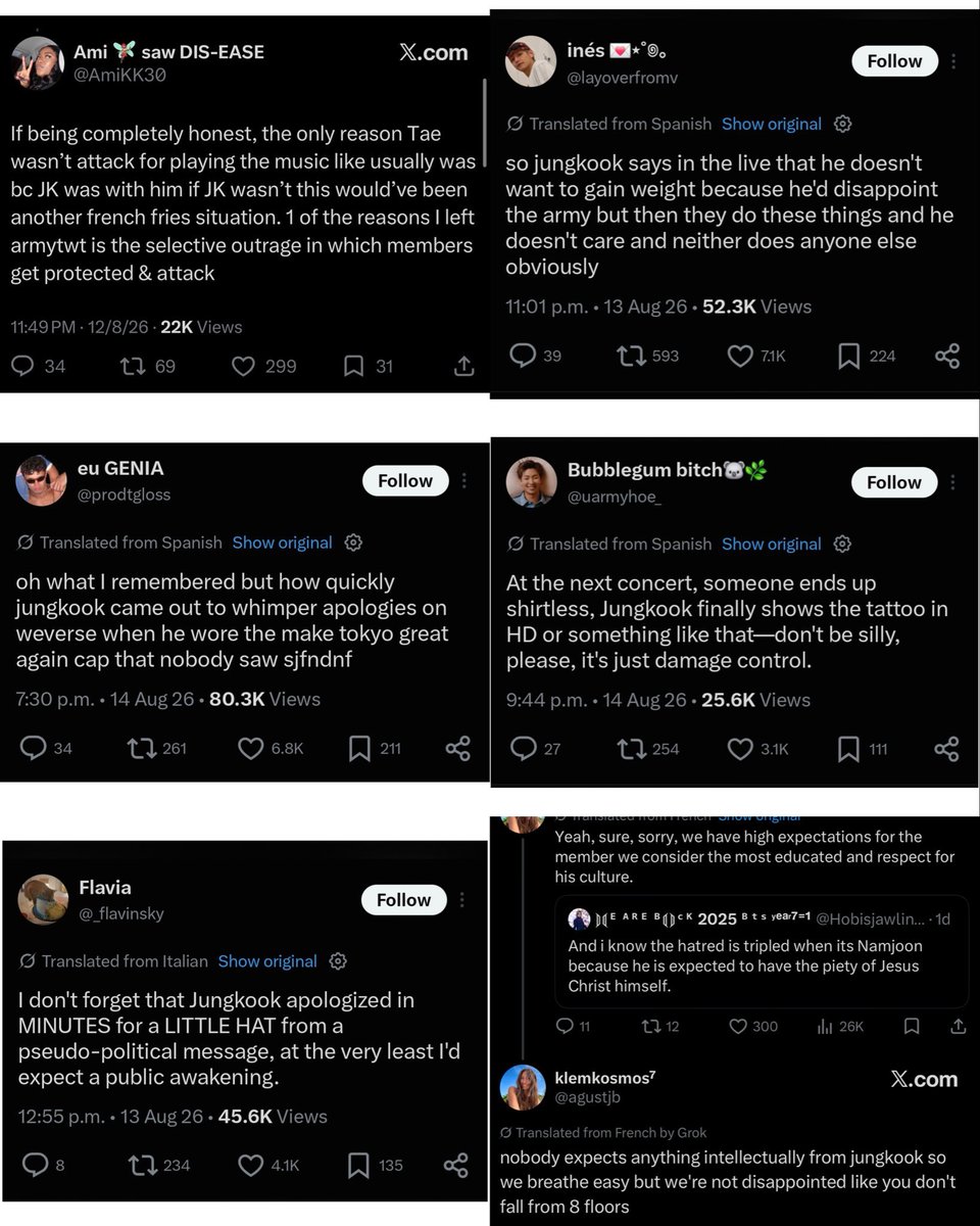 jeonpopster's tweet photo. Jungkook didnt even attend that concert, yet armys were still dragging him and demanding an apology from him over something other members did... Somehow, he’s always the one they throw under the bus. So stop trying to rewrite history now https://t.co/srJzogouXL