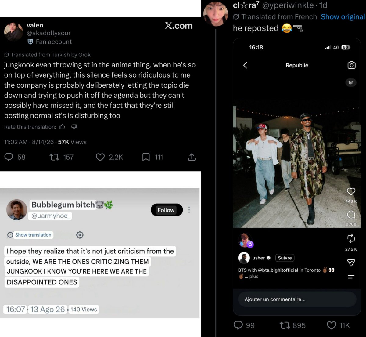 jeonpopster's tweet photo. Jungkook didnt even attend that concert, yet armys were still dragging him and demanding an apology from him over something other members did... Somehow, he’s always the one they throw under the bus. So stop trying to rewrite history now https://t.co/srJzogouXL