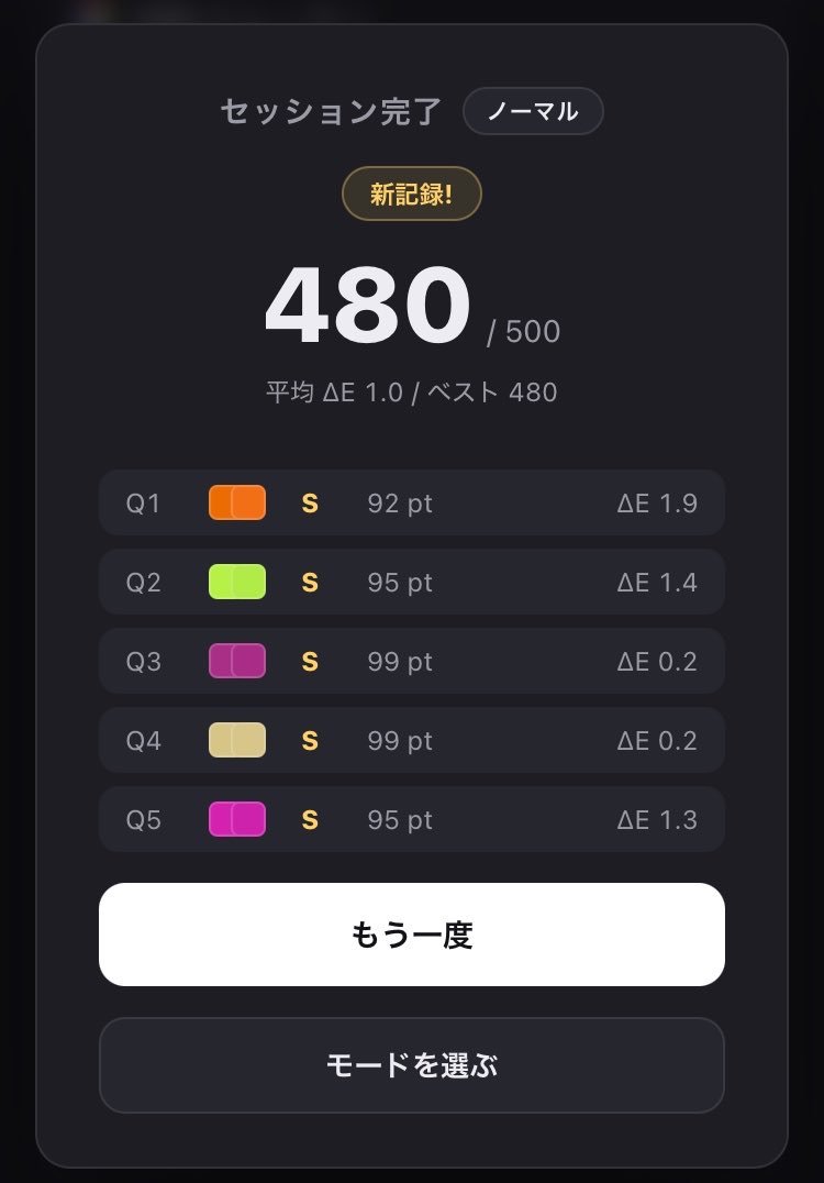 achisu_ke's tweet photo. 職業的にはもう少し点を取りたかったですが、まずまずの結果でした。
面白いので満点目指してもう一回チャレンジしてみます。 https://t.co/LVr0FrJRdv