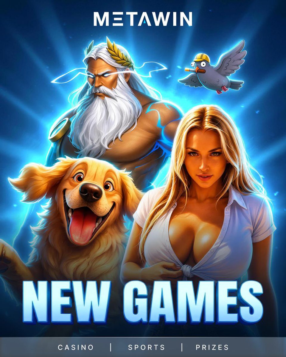MetaWin announcement graphic listing new games.