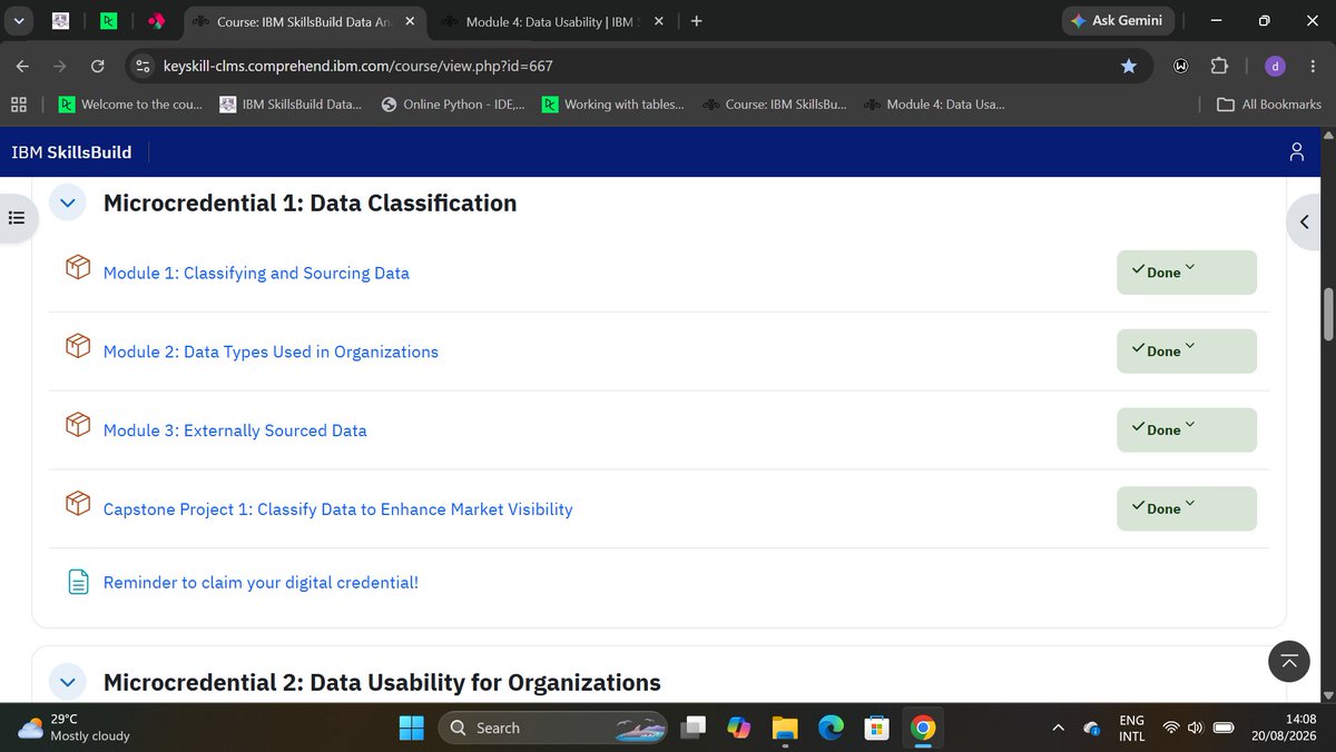 MoonChi222's tweet photo. Just finished my first @IBM  SkillsBuild Capstone for Data Analytics. This journey taught me so much, especially on how I struggled to distinguish structured vs. unstructured data and figuring out how to justify data inclusion. On to the next!✨ #DataAnalytics #LearningJourney https://t.co/IT4CCKDpTK