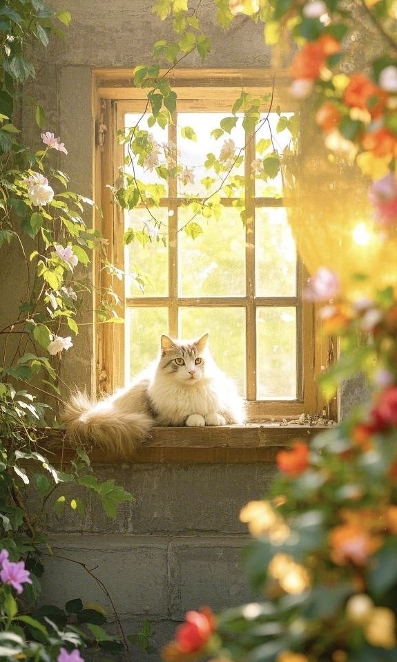 GBellamn's tweet photo. Cozy Sunday vibes: making homemade lavender tea while my cat curls up on the windowsill with sunlight streaming in. Nothing beats small, warm moments at home.， https://t.co/8QxjGnNV7I