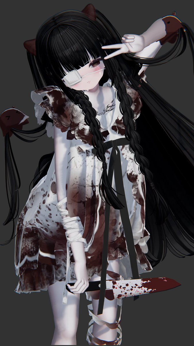 chu2byooo's tweet photo. 🔪 #Urara_3D 🩸 https://t.co/5gy2tnPL8y