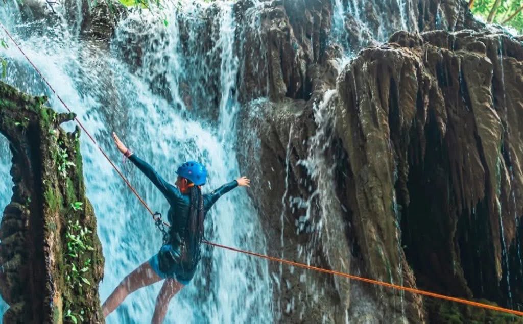SECTUR_mx's tweet photo. Pasa unas maravillosas vacaciones de verano en dos paraísos tabasqueños. 🤩

En la zona ecoturística de Agua Selva, en la Sierra de Huimanguillo, pasa tardes inolvidables entre cascadas, ríos, flores endémicas y mucha diversión. A sólo unas horas, visita la Reserva Ecológica Villa Luz que te abre sus puertas como un santuario de agua sulfurosa. Goza de la tranquilidad en sus cascadas, alimentadas por manantiales, echate un chapuzón y relajájate entre minerales con propiedades curativas. 🌊✨

Respira aire fresco y déjate sorprender por la naturaleza de #Tabasco. 🍃