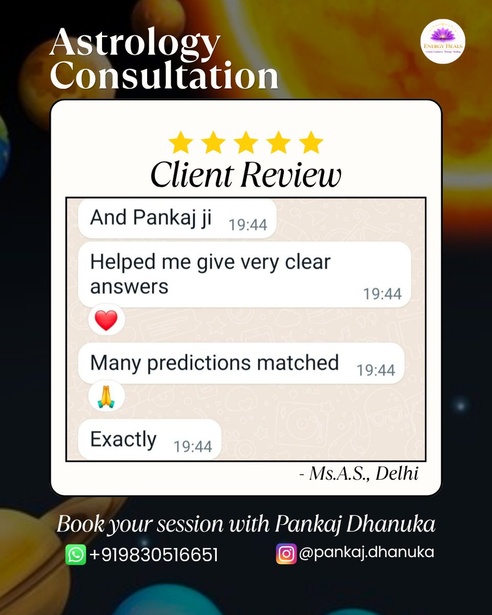 shradha_004's tweet photo. Every lock has a key 🔐 
Live locked up or look for the key..  The power to choose remains our greatest tool.

To book your consultation with Pankaj Dhanuka 
Reach out 📱 9830516651

#astrology #planet #kundali #mindset #guidance #prediction #wayforward #remedies #clientreview https://t.co/O2wIJb62oO