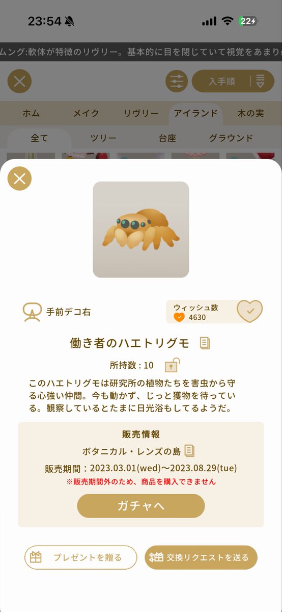 phos51's tweet photo. このクモさん、なんで必ず売れるんだろう？
人気なんですか？
でもあまりw高くないよなぁ https://t.co/lJEYCrbmfT