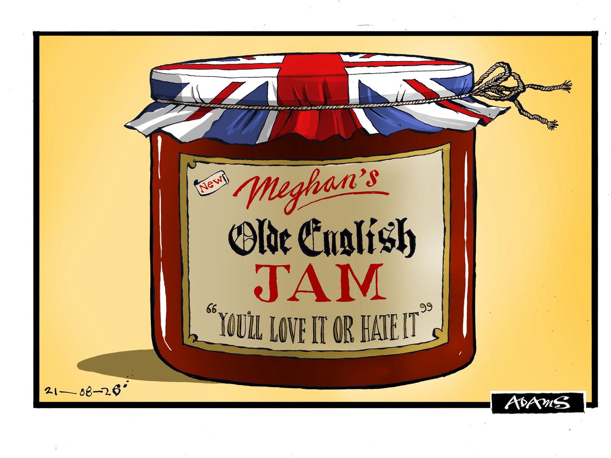 Adamstoon1's tweet photo. My @Telegraph #meghan #princeharry #cartoon https://t.co/Hu0ktxejqn