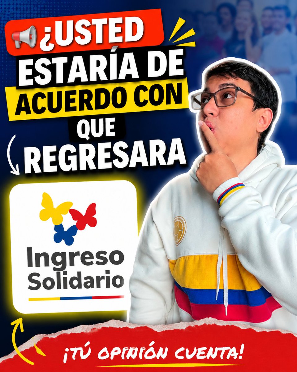 WintorABC's tweet photo. 📢 ¿Usted estaría de acuerdo con que regresara Ingreso Solidario?
https://t.co/iOG21bFteA
#wintorabc #subsidios #IngresoSolidario https://t.co/wi0ISIoj3M