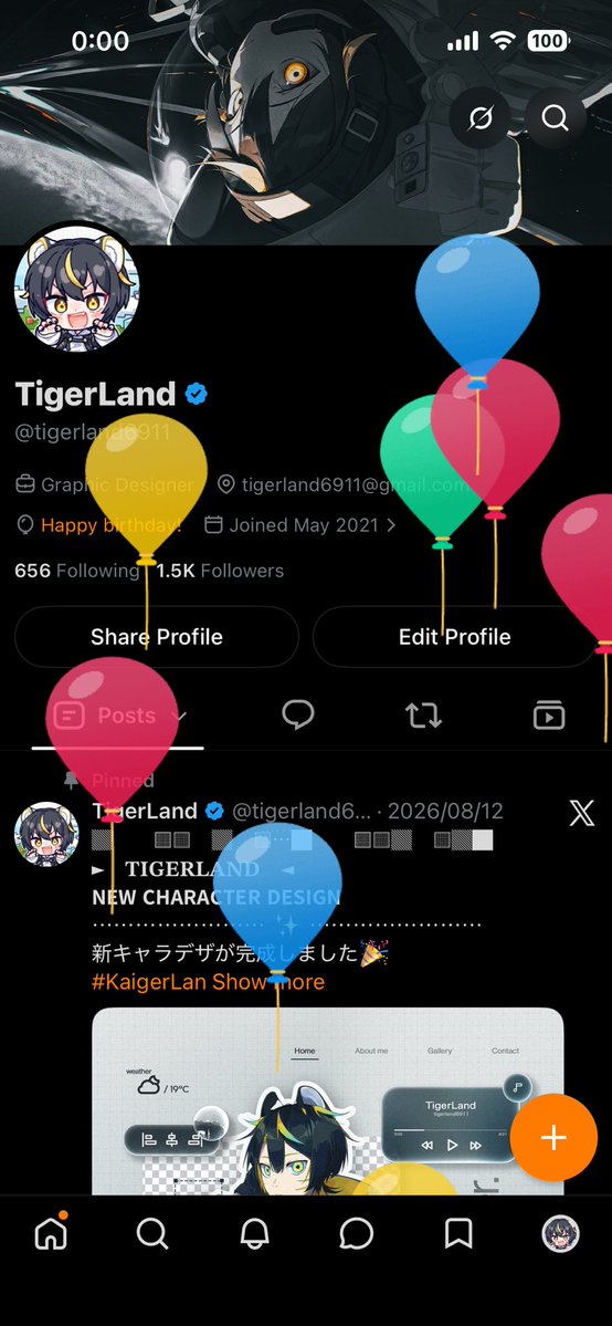 tigerland6911's tweet photo. ┈・✧・┈━━━━━━━━┈・✧・┈
　　  🎉 １８歳になりました 🎉
┈・✧・┈━━━━━━━━┈・✧・┈

今年も無事に #誕生日 を迎えました！✨
ついに成人です...

いつも応援してくださる皆様
本当にありがとうございます...！👀

これからもどうぞ
よろしくお願いいたします！🔥 https://t.co/I2dK4wBN93