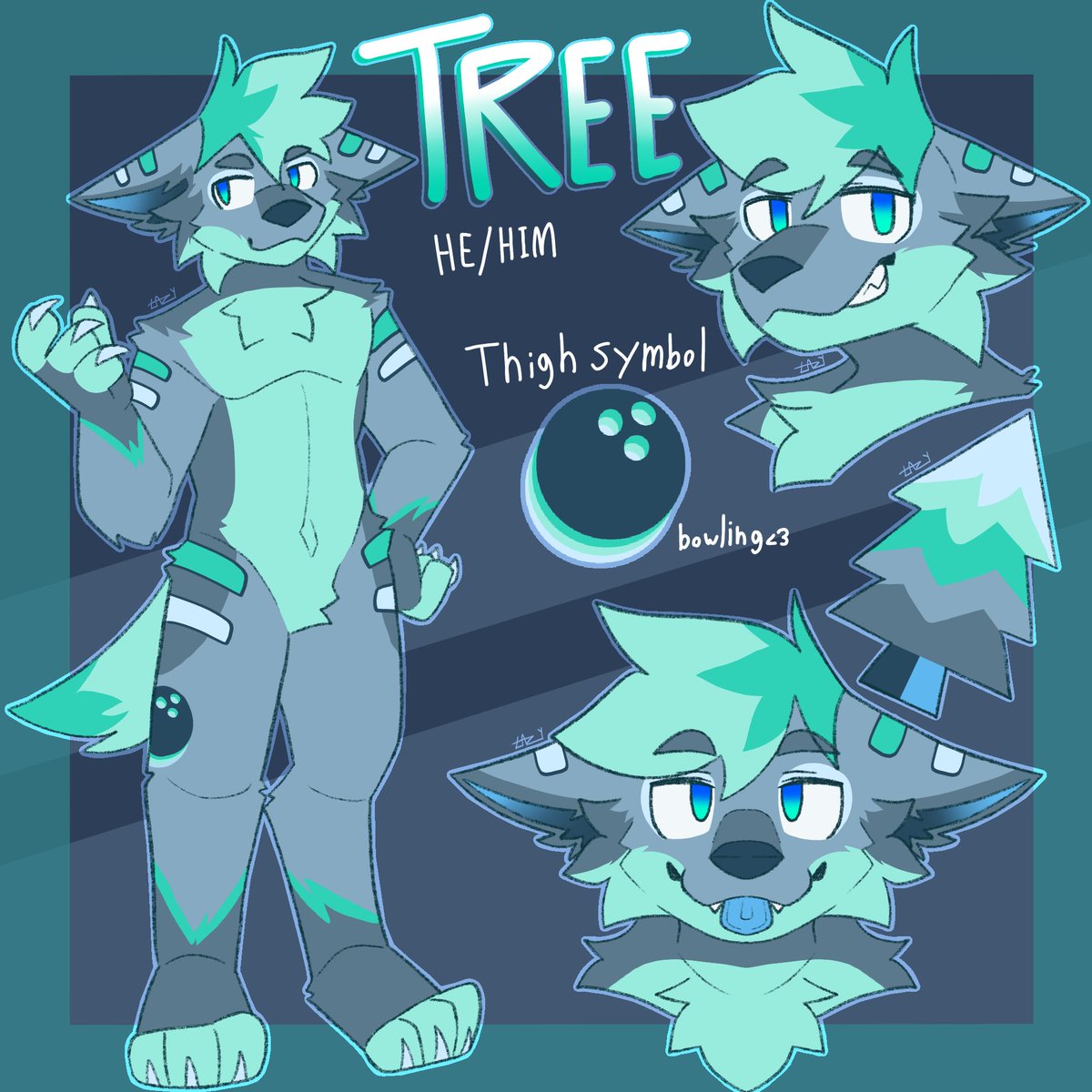 lazysloth1660's tweet photo. Small ref Comm over on discord! 

🩵🌲💚🎳

#furryart #artcommission https://t.co/sZP7u0a1fo