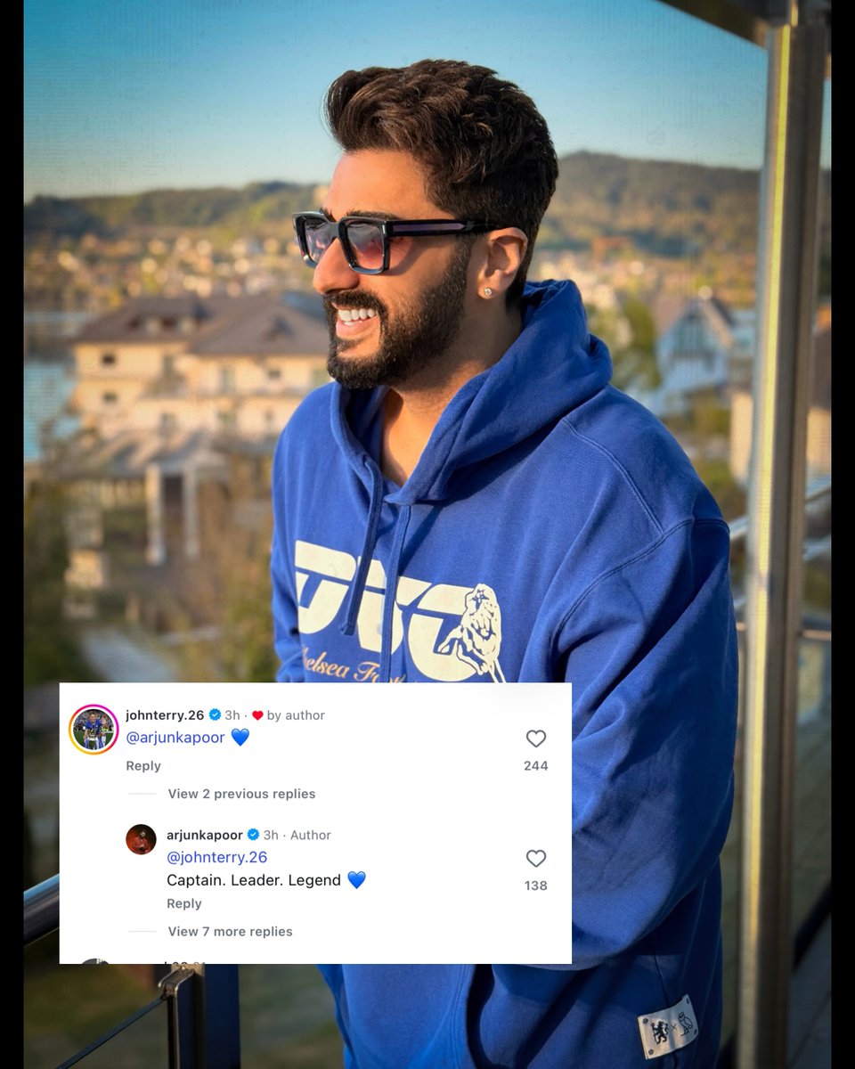 dna's tweet photo. A special Chelsea moment! #JohnTerry responds to #ArjunKapoor’s excitement for the new season, and the lifelong Chelsea fan replies: “Captain. Leader. Legend.” https://t.co/832TmgyjIV