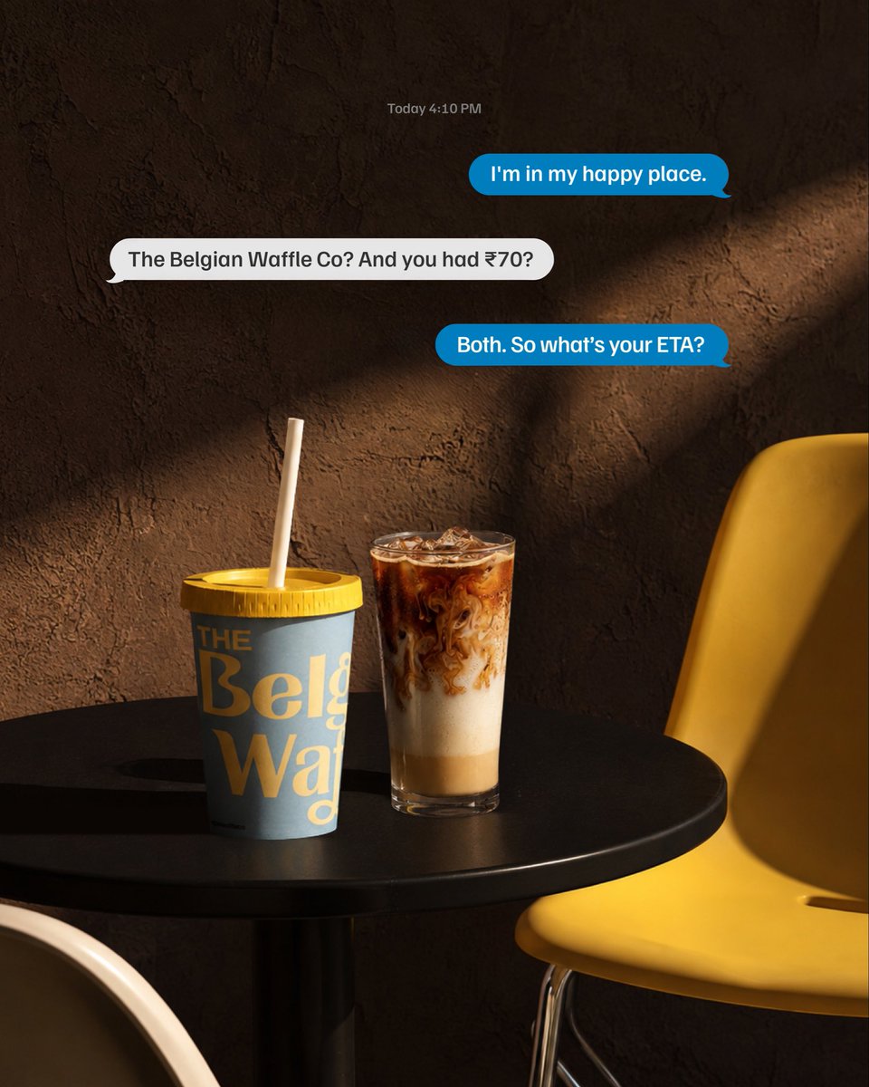 belgianwaffleco's tweet photo. Happiness is coffee starting at ₹70 and your favourite person across the table. 🙂‍↕️
Hyderabad, your happy place is waiting. https://t.co/ioYqxZy2pO