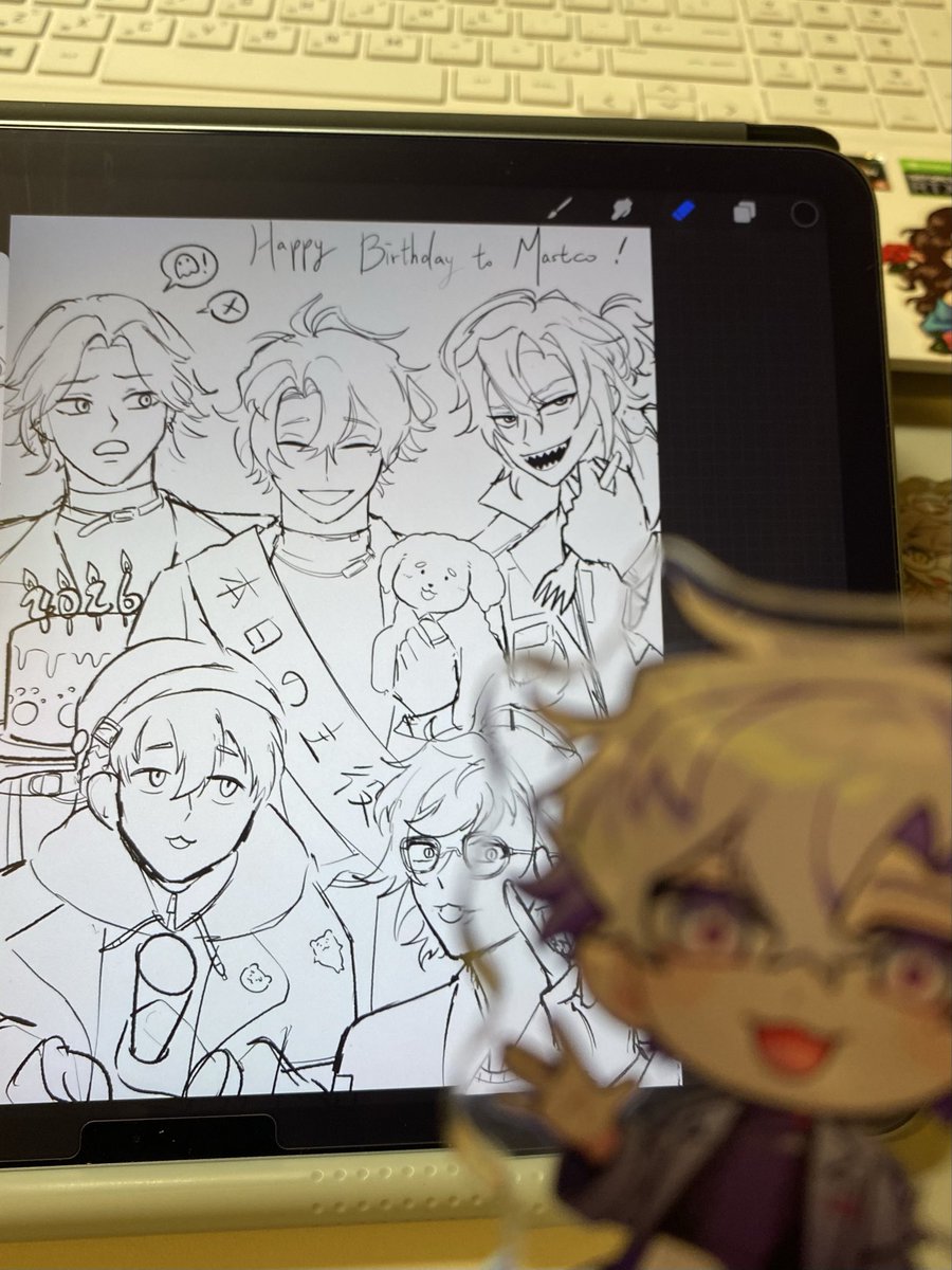0m0_grasscat's tweet photo. 我要來畫狗狗生日繪了 Day1！

#no萬here https://t.co/DFmneWWG0t