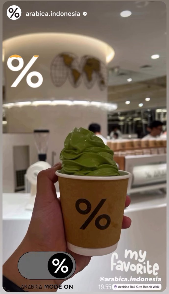 ramenow's tweet photo. Savoring a #sweet & #refreshing #IcedMatcha %Arabica at #Beachwalk, a #perfect #lasttreat before leaving #Bali tomorrow. 🏝️🍦🍵✨
#beachwalk #icecream #arabica #arabicaindonesia #arabicaID #lastday #travelgram #shoppingcenter #ExploreKuta #ExploreBali #ExploreBadung #KutaBali #Badung #Bali @beachwalk_bali