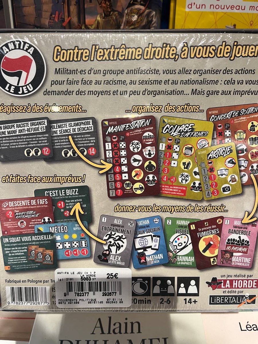 GodonCarol's tweet photo. Scandale absolu de trouver cet après-midi à la #Fnac de #Nantes une nouvelle édition du jeu de société « Antifa ».
Sous la pression, la 1ère édition avait été retirée de la vente en 2022.
Alors faites tourner et demandons le boycott pur et simple une nouvelle fois! https://t.co/us2hutfMsW