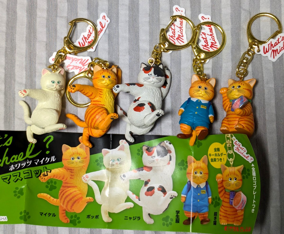 maison_enu's tweet photo. ホワッツマイケルのガチャ、ニャジラ出るまで回したらコンプした
造形良く出来ててとても良き https://t.co/6koS3vQCj9