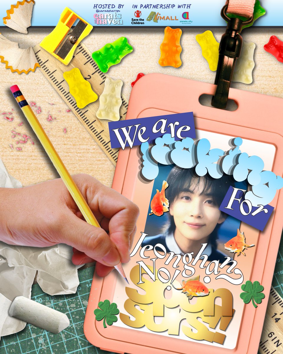 CaratsHavenPH's tweet photo. The 'Call for Merchants' form is now closed. Thank you so much for your interest in joining our CHEERS TO YOUTH: From Yoon, To youth event. 🎂

Our 'Call for Sponsors' will be open until October 3, Saturday. 🐟

Link: https://t.co/0aqPYEQnBA

Donation drive for Save The Children Philippines will be open until October 4, 8:00 P.M. For In-Kind donations, please DM us.⭐

Link: https://t.co/Y4I7wW6RLi

In partnership with Ali Mall, Araneta City and Save The Children Philippines.

📍Activity Area, Lower Ground Floor, Ali Mall, Araneta City  
📅10/04 (Sunday) 
🕑12:00 PM onwards