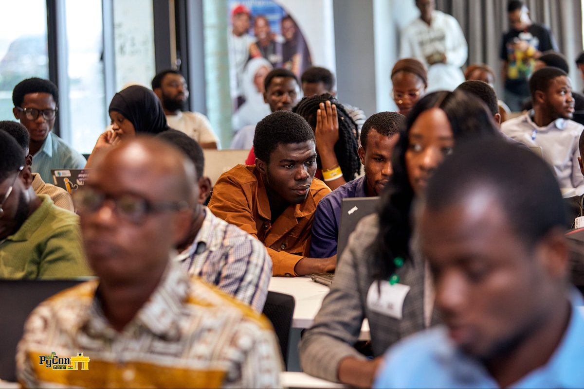 PyconGhana's tweet photo. π€π Happening now at PyCon Ghana 2026!
βThe Python Developerβs Guide to Building Your First Agentβ session with Kwadwo Agyapon-Ntra is underway, taking us from Python code to building our very own AI agents. π₯
#PyConGhana2026 #PythonGhana #Python #AI #AIAgents TechCommunity https://t.co/SCzVZWwLZD