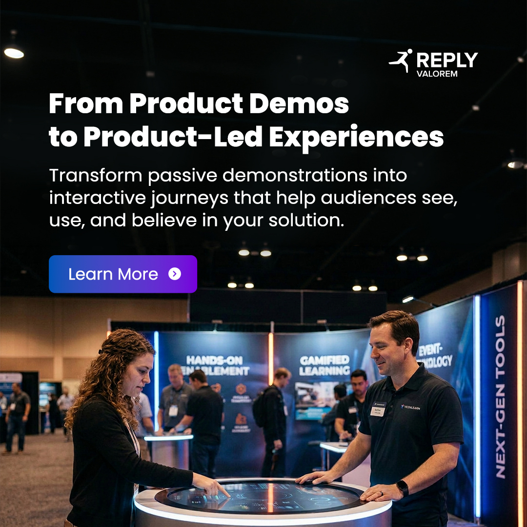 Valorem's tweet photo. Real adoption starts when people can experience a product, not just watch a demonstration.
Experience-Led Enablement helps organizations create immersive, scenario-based experiences that turn customer engagement into meaningful product understanding.
 
https://t.co/vE8MuriG2u https://t.co/nIGpQvxIJR