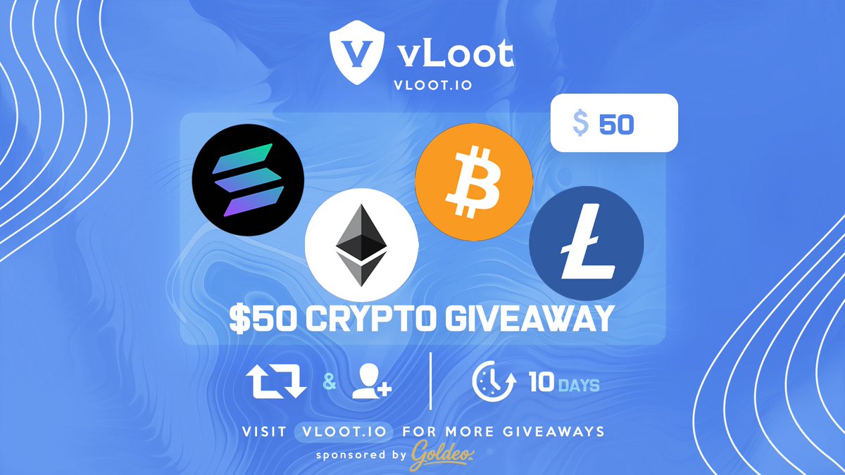 vloot_io's tweet photo. $50 Crypto Giveaway 💸

✅ Follow @Goldeooo &amp; @vloot_io
✅ Like, Retweet and Tag a friend

Winners drawn in 10 days, good luck 🥰

Also visit their Discord if you wish to work with them! https://t.co/Lz713I4zKf