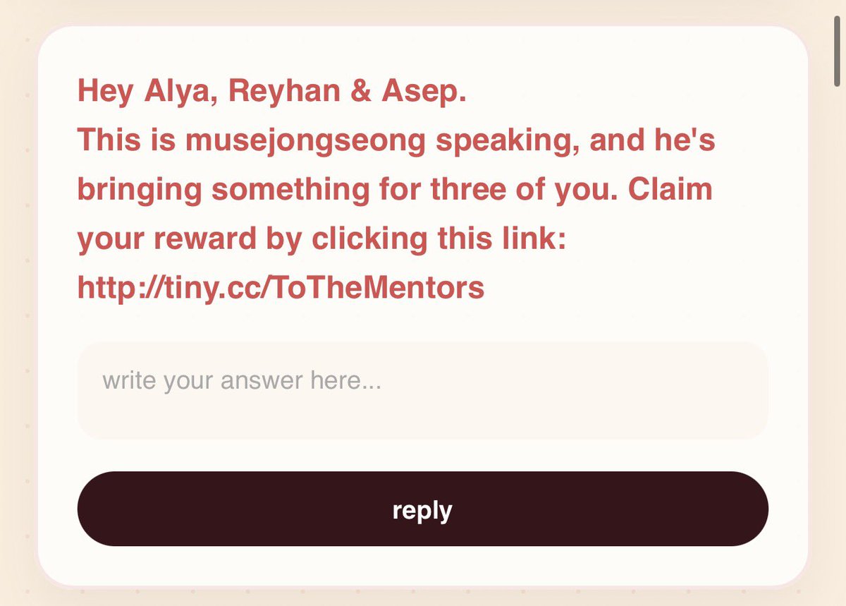 mentorasep's tweet photo. Ini link nya udah kami buka, Jay makasih banyak yaa huhu tapi srs lu pertama kali main CA? BOONG YE ANJRIT??

Tapi itu slide kedua gak tau siapa jujur, glad kalau kita jadi experience yang bagus di ingatan kamu sender. Yuk yuk main CA lebih banyak lagi? https://t.co/yW45vqmJRl