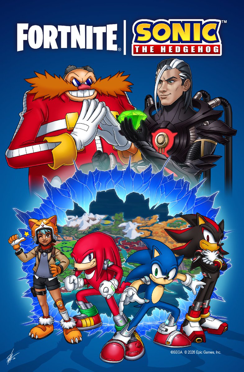 sonic_hedgehog's tweet photo. It's (finally) time.

Sonic x Fortnite is now live. https://t.co/kggTZfjQYZ