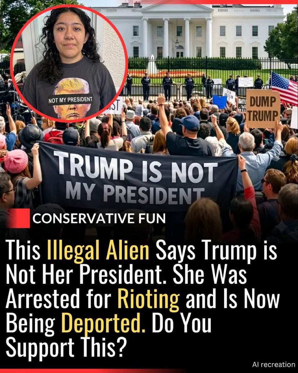 GeneralmikeRV's tweet photo. Of course Trump isn’t her President, she’s an illegal alien who doesn’t belong in this country.

ADIOS!!! 👋👋 https://t.co/jbvgTmHwuF