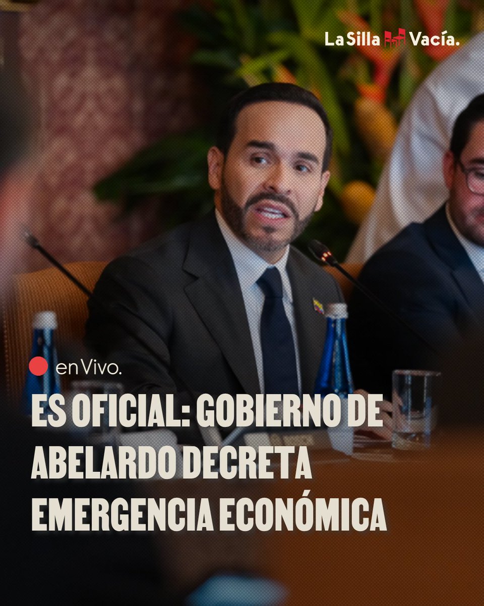lasillavacia's tweet photo. #LaSillaEnVivo | @ABDELAESPRIELLA decretó oficialmente la emergencia económica por el terremoto. Cobija a 15 departamentos y será por 30 días.

➡️Permite expedir decretos con fuerza de ley sin pasar por el Congreso.
➡️La @CConstitucional deberá revisarlo.
https://t.co/Mbn9gubjXa https://t.co/3yivWoxQ72