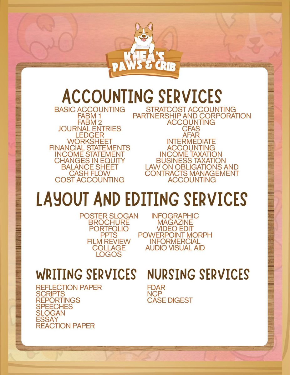 kheaspaws's tweet photo. Khea's here!

Accepting rush &amp; non rush academic commissions

lf commissioner acad comms ph pagawa shs jhs college essay reflection reaction paper film review case study poem brochure slogan collage infographics ppt apple drawing ncp rrl research ai humanize commstwt lf client https://t.co/4P8JjokXjK