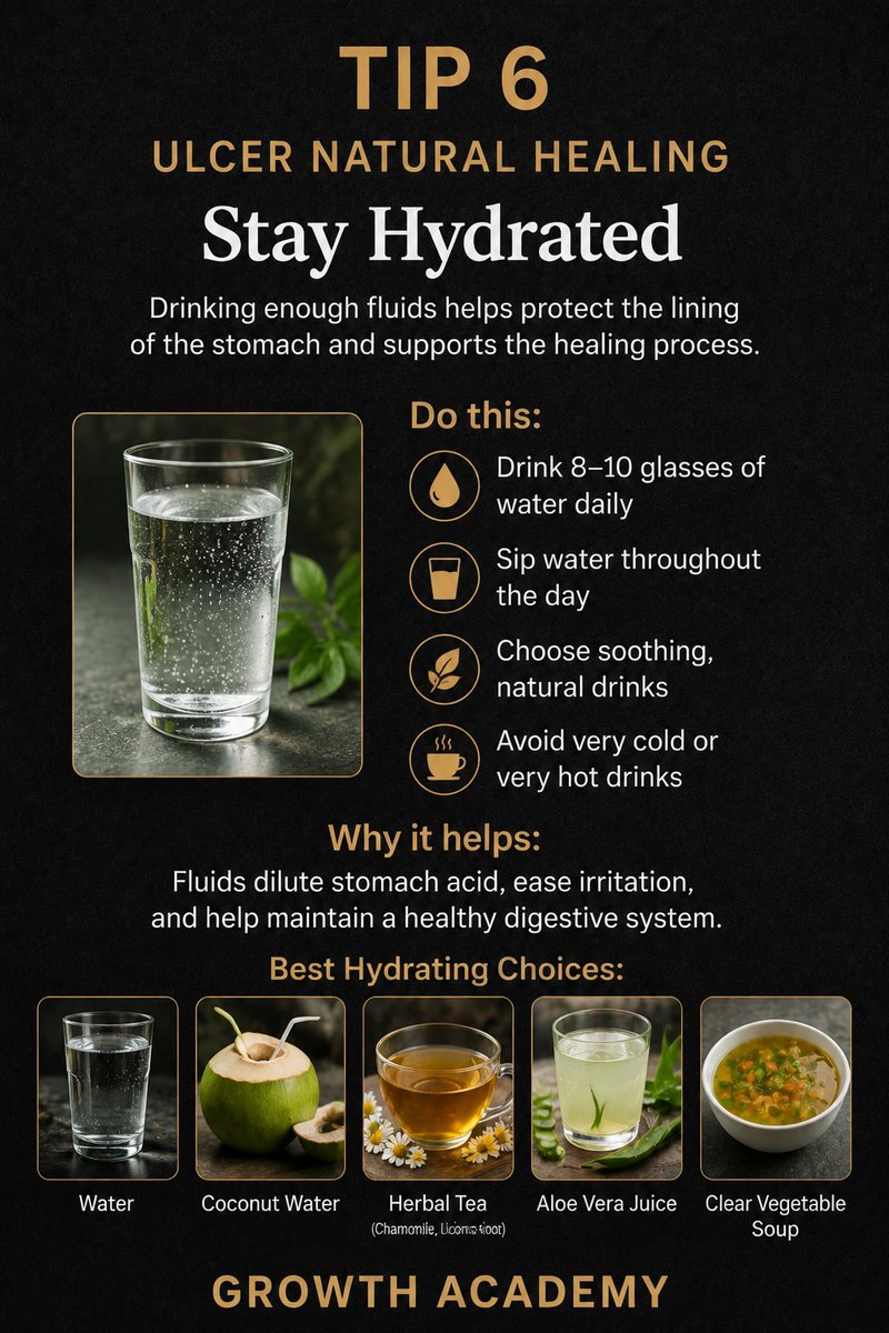 donzico9's tweet photo. Follow Growth Academy for more practical tips on growing your spirit, soul and body.

🔗 Connect with us: https://t.co/iR5GPjlkQb

#GrowthAcademy 🌱 #CoachGrowth ❤️‍🔥 #UlcerTips #UlcerHealing #GutHealth #HealthyLiving #Wellness #DigestiveHealth #HealthTips #SpiritSoulBody https://t.co/gHOERUfpZw