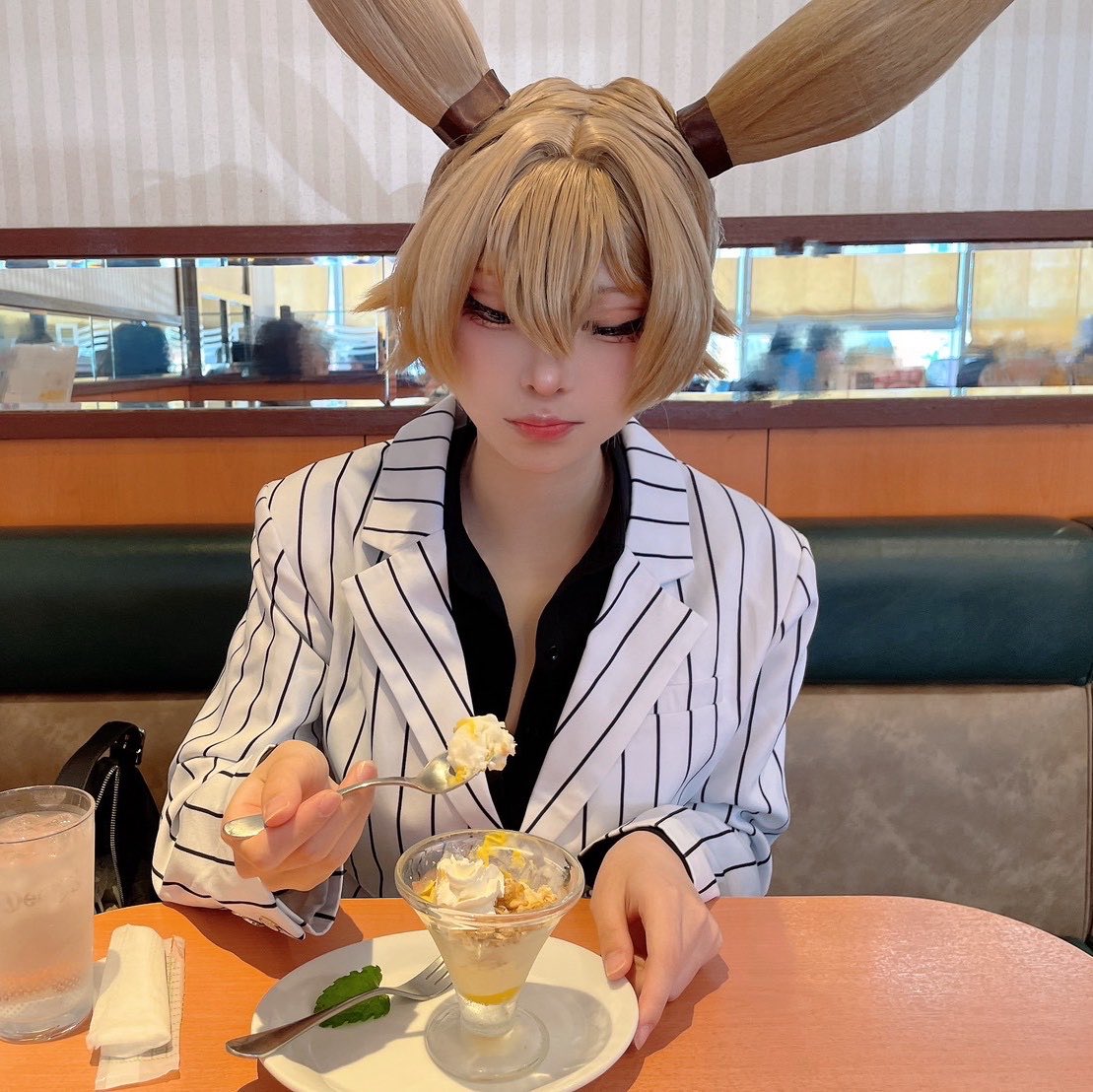 mocha_dandy's tweet photo. cos  🍑👹 🌿

お誕生日おめでとう^ᴗ ̫ ᴗ^♩
いっぱい美味しいもの食べて〜❕ https://t.co/YooIpbbbkg