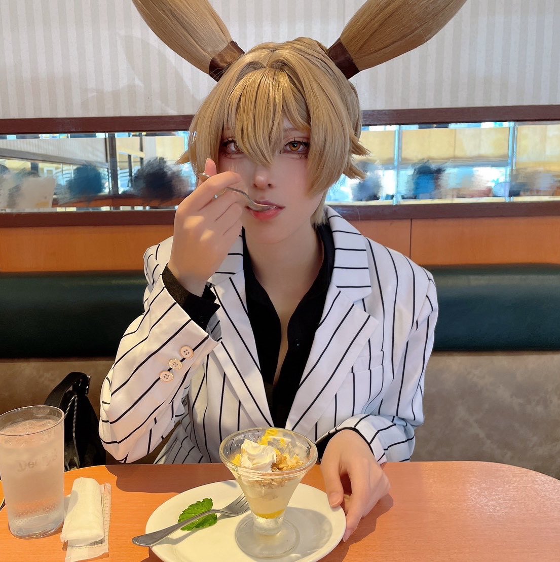 mocha_dandy's tweet photo. cos  🍑👹 🌿

お誕生日おめでとう^ᴗ ̫ ᴗ^♩
いっぱい美味しいもの食べて〜❕ https://t.co/YooIpbbbkg
