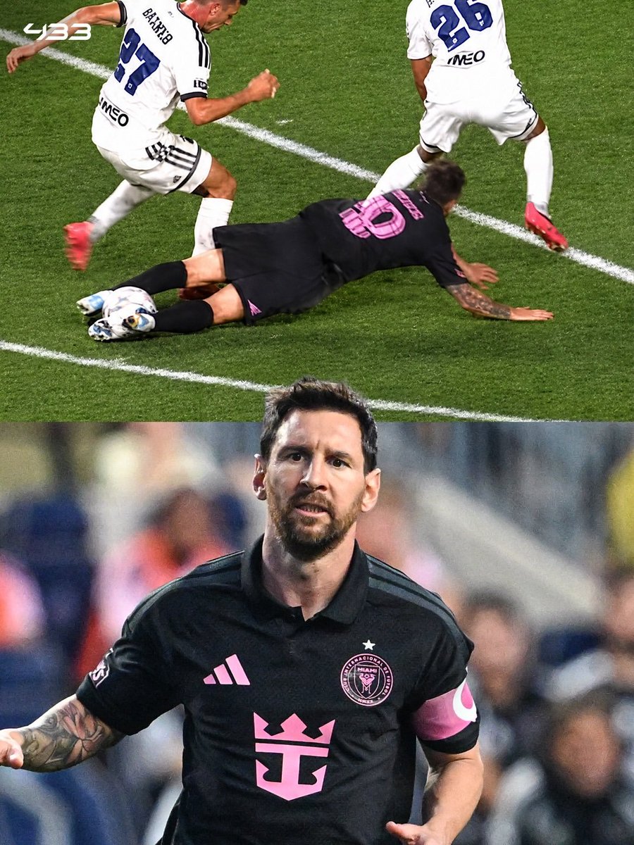 Sayandip888's tweet photo. Even when he falls, the ball still obeys his feet. 🧲⚽✨

At 39, Leo Messi still makes football look like pure magic. 🐐❤️

What a player. What a man. What a G.O.A.T. 👑

Age is just a number. Magic has no age. ✨ @InterMiamiCF @MLS https://t.co/xWksM9Sv7L