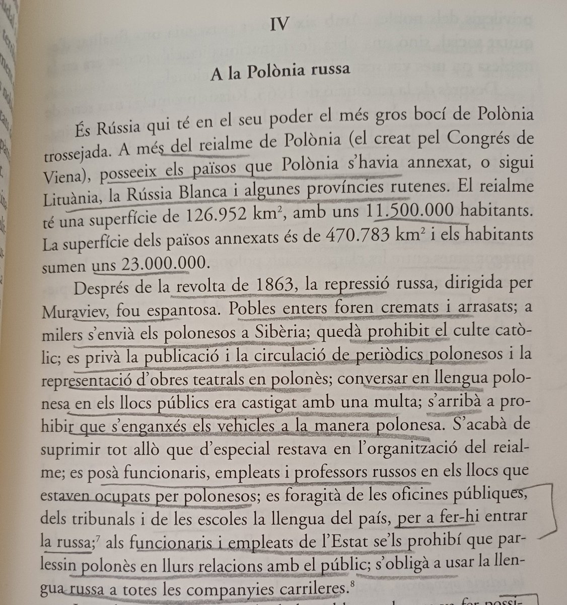 aleixsarri's tweet photo. Llegint això sobre la bestial repressió russa contra el poble polonès, s'entén millor perquè durant anys tants espanyols anomenaven "polacos" als catalans.  Pobles cremats, llengua prohibida, russificació social i cultural... https://t.co/fs4ORC2x0V