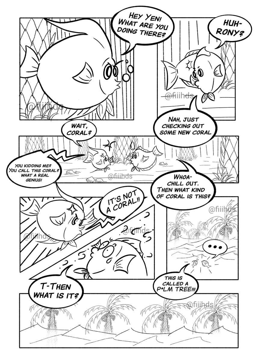 fishyfishds's tweet photo. Context: Something happens in a developing country with a stupid government
Title : A New Type of Coral
#comic #satire #satirecomic #badgoverment #fishcomic #funnycomic https://t.co/vZARNtLj3M