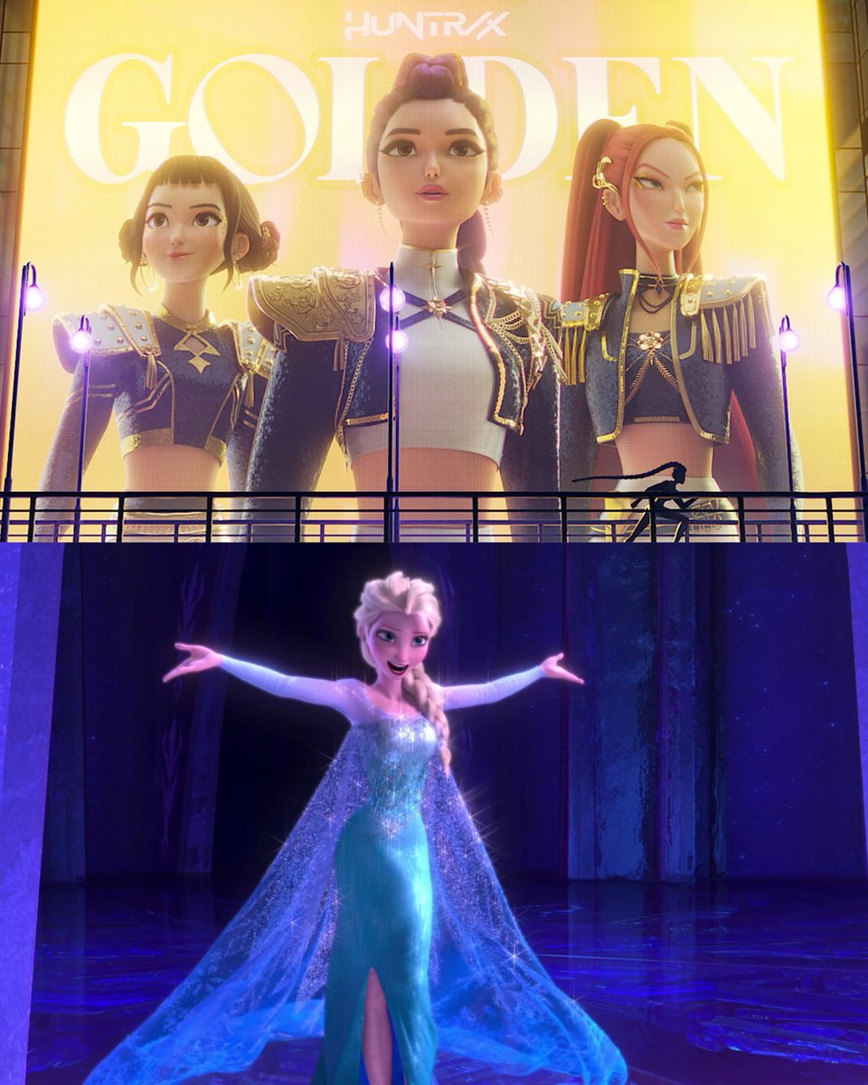 ToonHive's tweet photo. ‘Golden’ by HUNTR/X from ‘KPop Demon Hunters’ (1.8M) has surpassed ‘Let It Go’ from ‘Frozen’ (1.04M) on Spotify. https://t.co/3z0e0yL5Oy