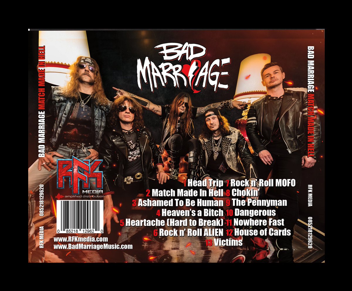 ronkeel's tweet photo. All you rockers headed to The Mountain Music Festival - have fun, enjoy the epic power & glory of rock n roll, and make sure you scream extra loud and put your fists in the air for RFK Media recording artist @BadMarriageBand ! They are playing twice, and not only do they rock hard & work hard, they are a true PEOPLE'S BAND and they will be hanging with the fans, taking pics, shaking hands, signing autographs, and perhaps having an adult beverage with you 📷

Their album #MatchMadeInHell is available on Blood Moon vinyl and CD (with bonus track) at https://t.co/2XQS7yfyE9 - free Bad Marriage sticker and guitar pick with every order.

Have a kick ass time at this awesome event and #LiveTheRock!!!